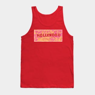 Hollywood Graphic Design Tank Top